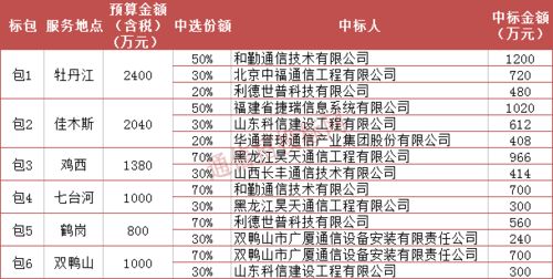 黑龍江中移建設 3.66億元集團客戶信息化工程施工勞務分包 8千萬勞務外包項目開標